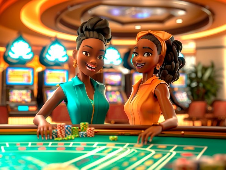 Antarmuka kategori bingo dengan nuansa biru modern